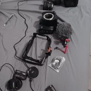 Black Magic 6k pro camera with 2 lens and accessories